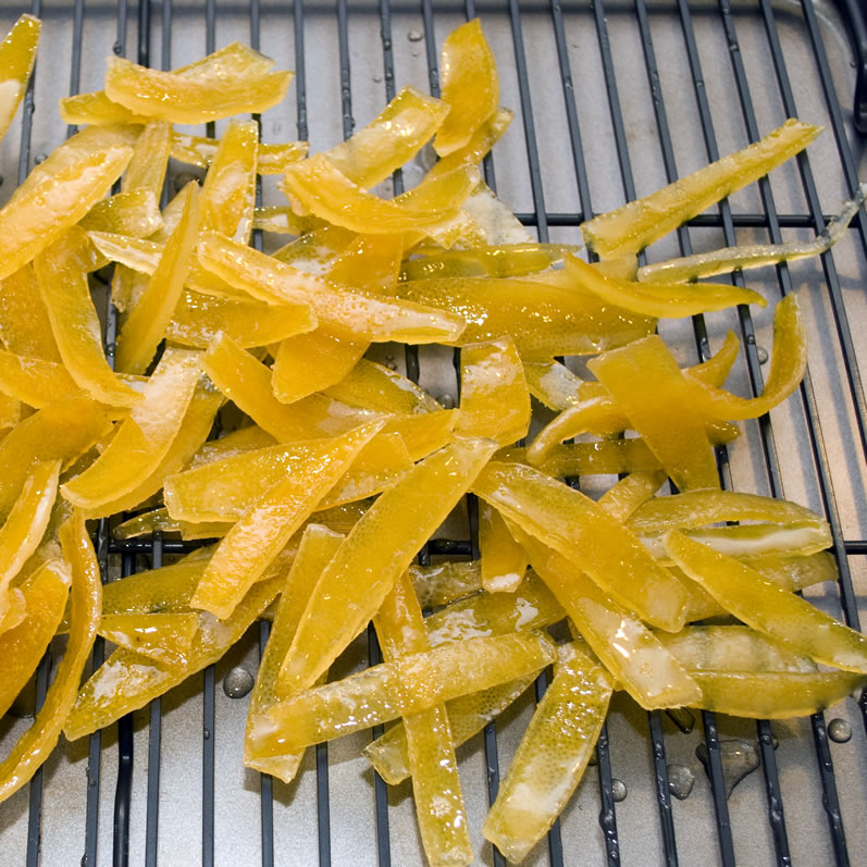Candied Lemon Peel: Before Sugar Coating