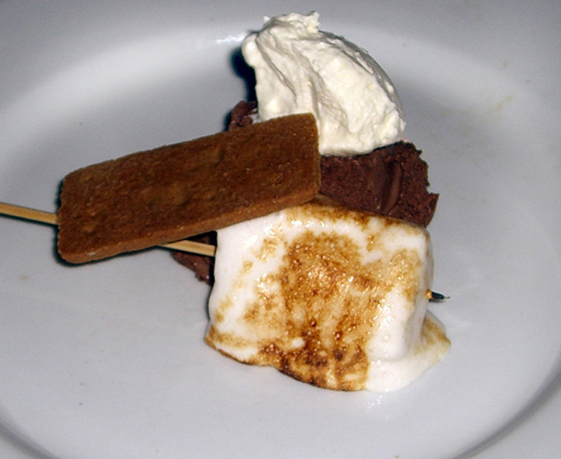 Chocolate Mousse, Cream, Toasted Marshmallow & Graham Cracker