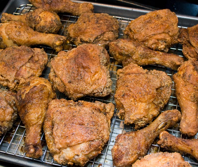 LunaCafe's Spicy Fried Chicken Fresh from the Oven