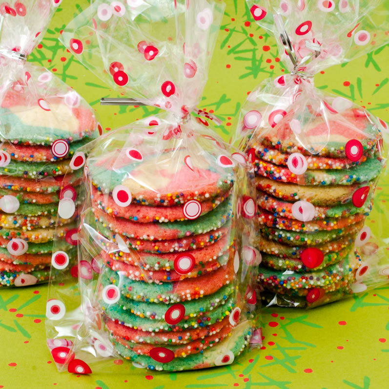 Peppermint Lime Kaleidoscope Cookies | LunaCafe