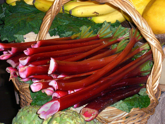 Rhubarb at the Market