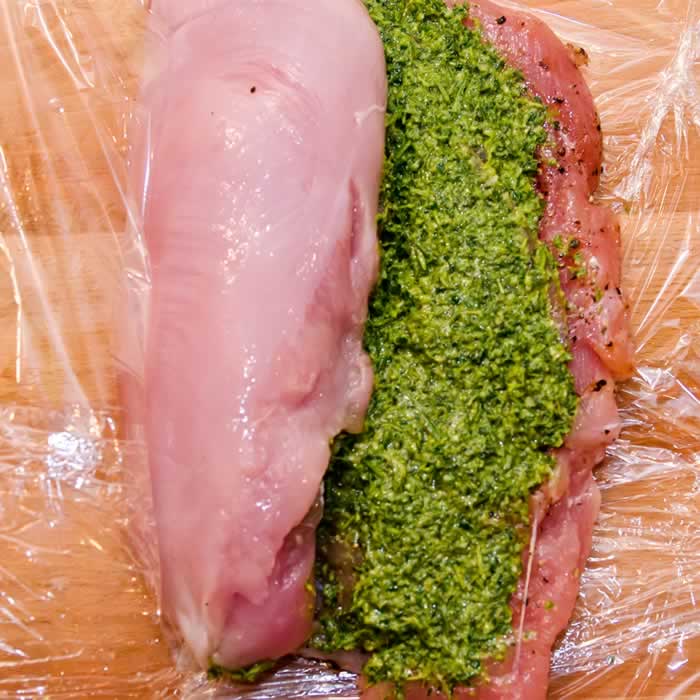 Dry-Cured Breast of Turkey Roulade with Autumn Herbs | LunaCafe