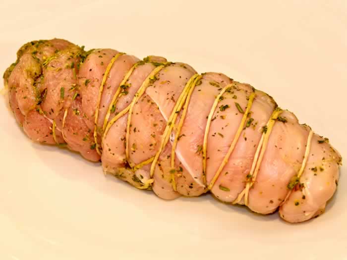 Dry-Cured Breast of Turkey Roulade with Autumn Herbs | LunaCafe