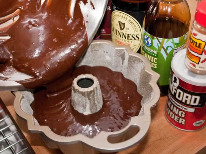 Chocolate Ginger Chipotle Stout Cake