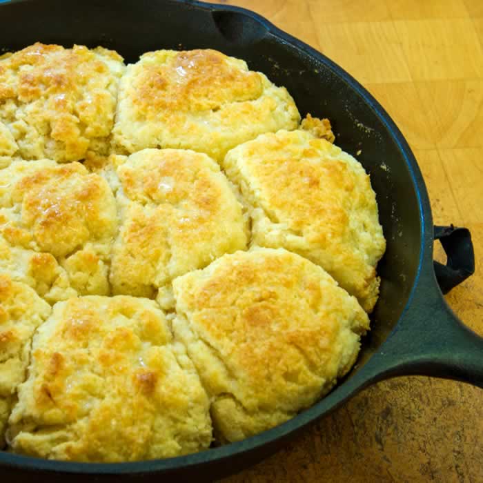 Thanksgiving Recipe Roundup: Heavenly Light Buttermilk Skillet Biscuits
