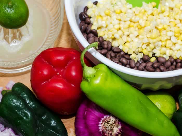 Ingredients for Sweet Corn & Black Bean Quesadillas
