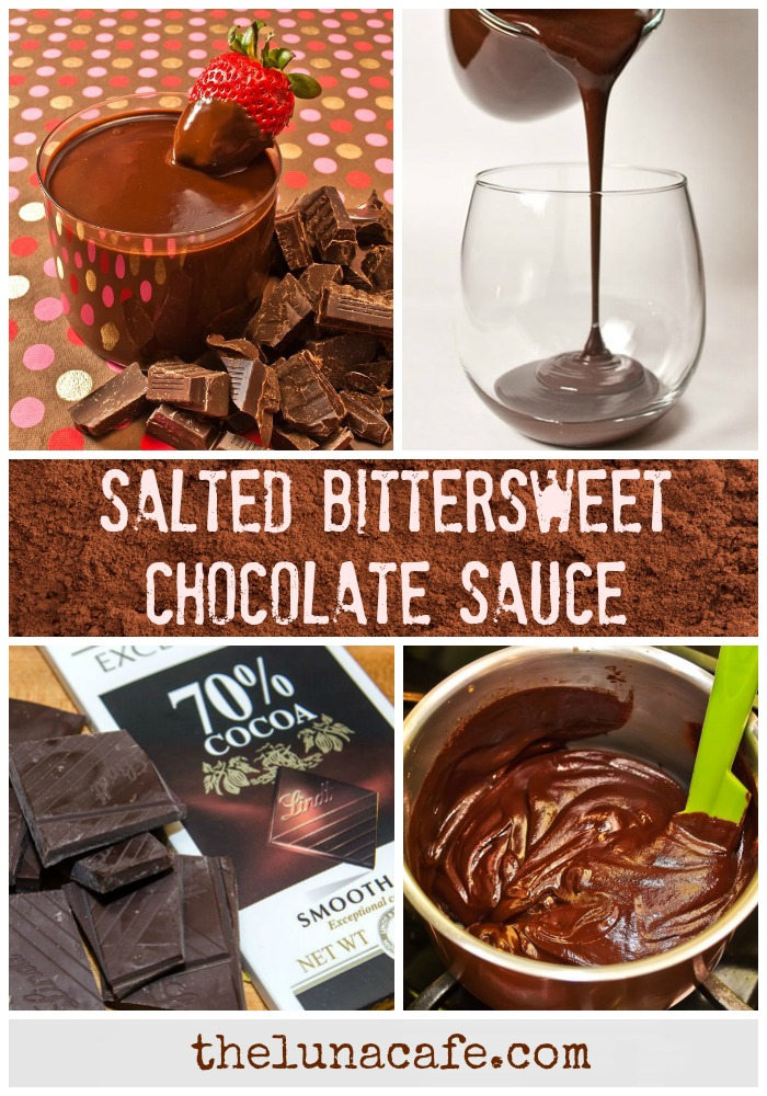 Salted Bittersweet Chocolate Sauce