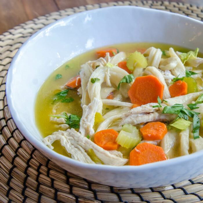 Grandma Mary’s Chicken Soup with Chewy Egg Noodle Dumplings